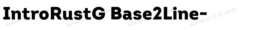IntroRustG Base2Line字体转换